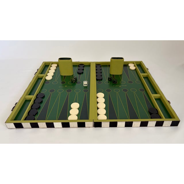 Animal Skin MacKenzie-Childs Cowhide Backgammon Set For Sale - Image 7 of 11
