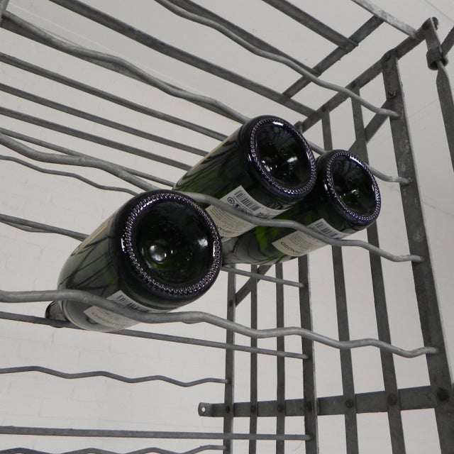 Steel Fer Rigid Wine Rack for 300 Bottles, 1950s For Sale - Image 15 of 18