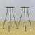 Brown Industrial Stools in Tubular Steel and Plywood Seat, 1960s, Set of 2 For Sale - Image 8 of 18