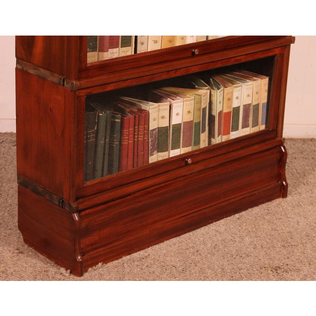 Bookcase in Mahogany with 3 Elements and Small Cabinet from Globe Wernicke For Sale - Image 6 of 11