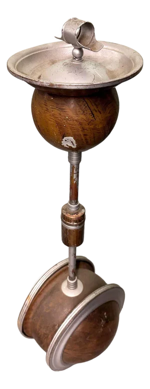1920s Art Deco Self Leveling "Rollodor" Rolling Ashtray Stand by Belmet Products
