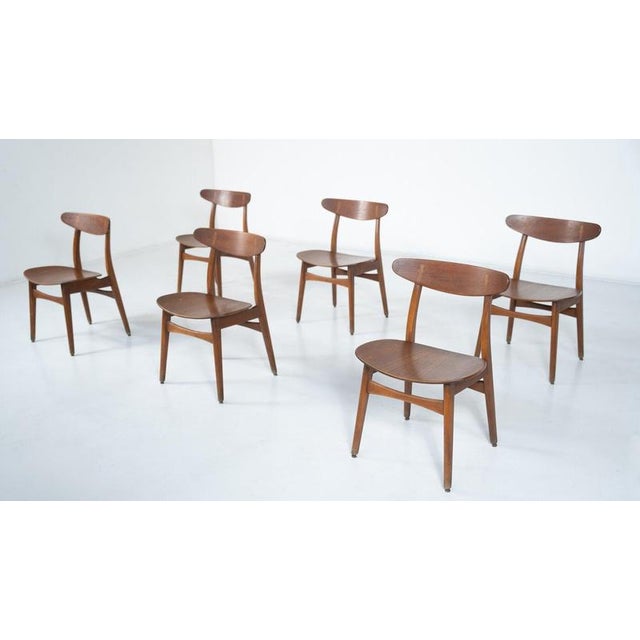 Vintage CH30 Dining Chairs by Hans J. Wegner for Carl Hansen & Son, Denmark, 1950, Set of 6 For Sale - Image 17 of 18