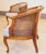 Mid 20th Century Vintage Hollywood Regency Cane Back Chairs For Sale - Image 5 of 9