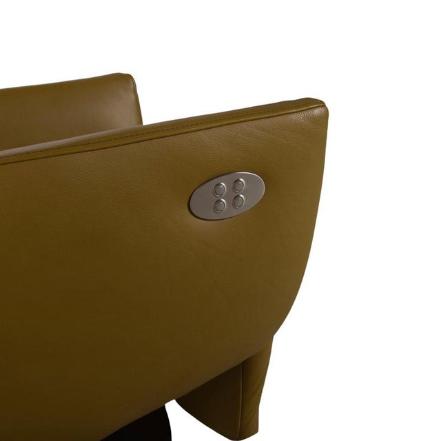 Seneca Armchair in Green Leather from Koinor For Sale - Image 10 of 18