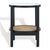 Black Karyna Rattan & Glass Accent Table With Shelf in Black / Natural For Sale - Image 8 of 8