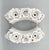 Italian White Glazed Ceramic Floral Double Candle Holders — Hollywood Regency / Neoclassical For Sale - Image 9 of 15