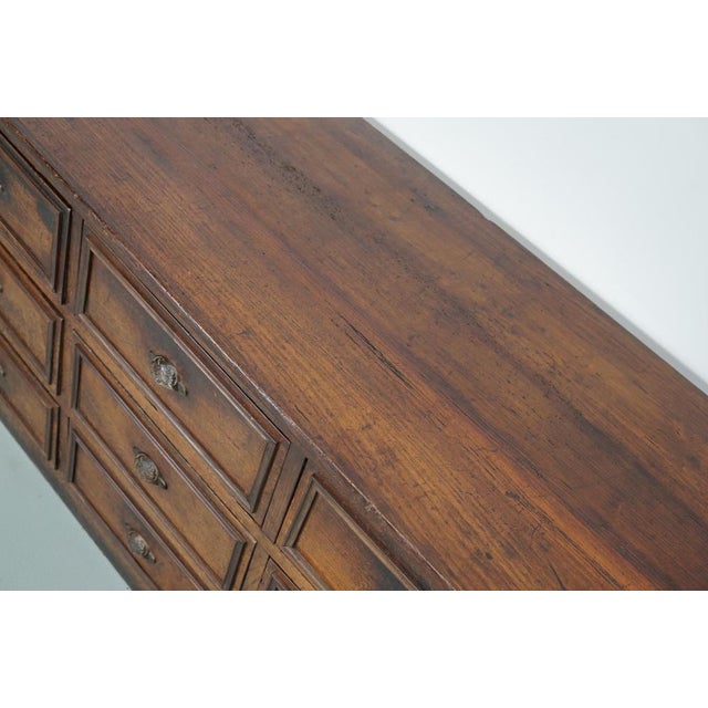 French Oak & Fruitwood Apothecary Filing Cabinet For Sale - Image 14 of 18