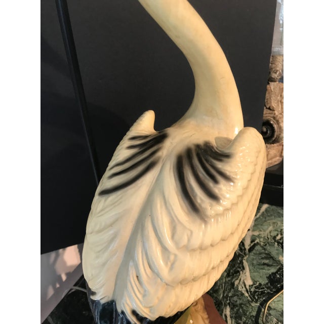 Mid 20th Century Large Mid-Century Colorful Crane Lamp For Sale - Image 5 of 8