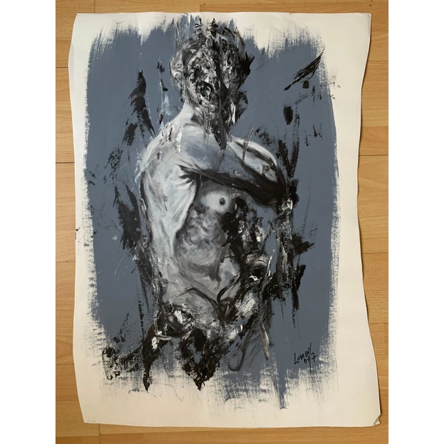 Lemmy Gonthier - Body 2 Acrylic. Numbered and signed lower right of the work. Dimensions: 77 x 68 cm. The human body is at...