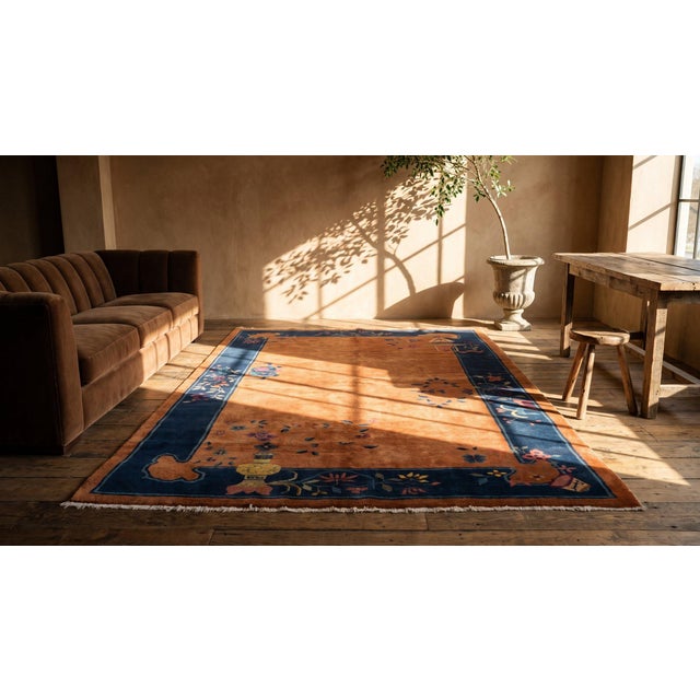 Textile 1920s Chinese Art Deco Carpet For Sale - Image 7 of 8