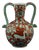 20th Century Ceramic Vase with Iznik Decoration and Stylized Ibex by Icarus Rhodes, Greece, 1950s For Sale