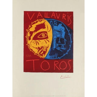 1990s "Toros Vallauris" Poster After Pablo Picasso For Sale