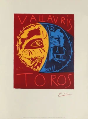 1990s "Toros Vallauris" Poster After Pablo Picasso