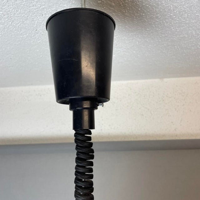 Modern Scandinavian Danish Brushed Aluminium Rise and Fall 4-Light Hanging Lamp, 1970s For Sale - Image 15 of 17