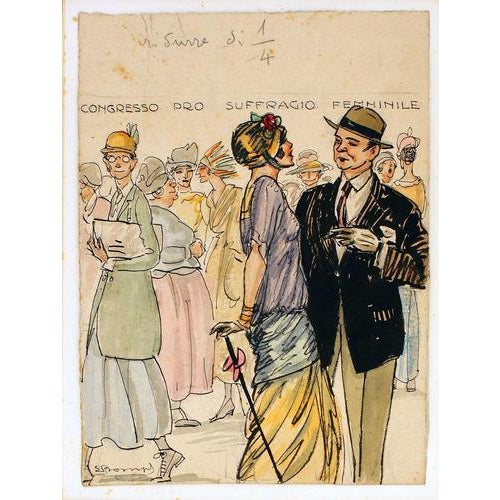 China Ink and watercolor on paper. Hand-signed by the artist. Good condition. This piece is attributed to the mentioned...