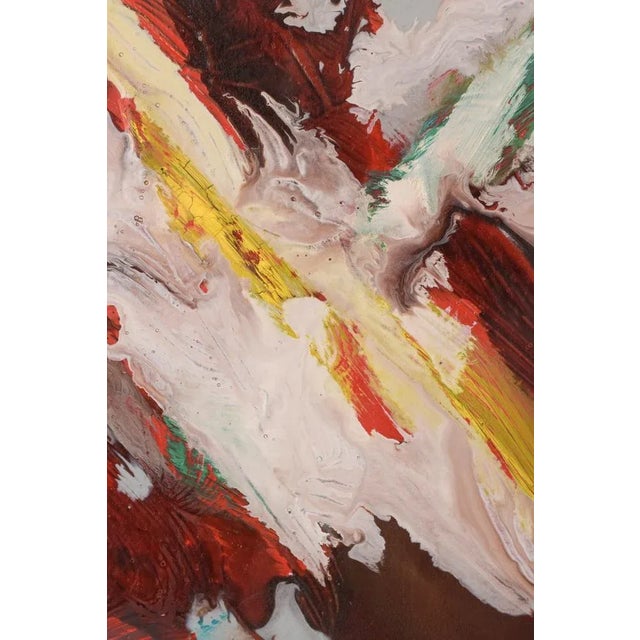 Abstract Composition, 20th-Century, Oil on Paper on Board For Sale - Image 7 of 11