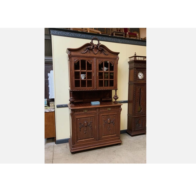 1900 - 1909 Antique Display Buffet, 1900 For Sale - Image 5 of 11