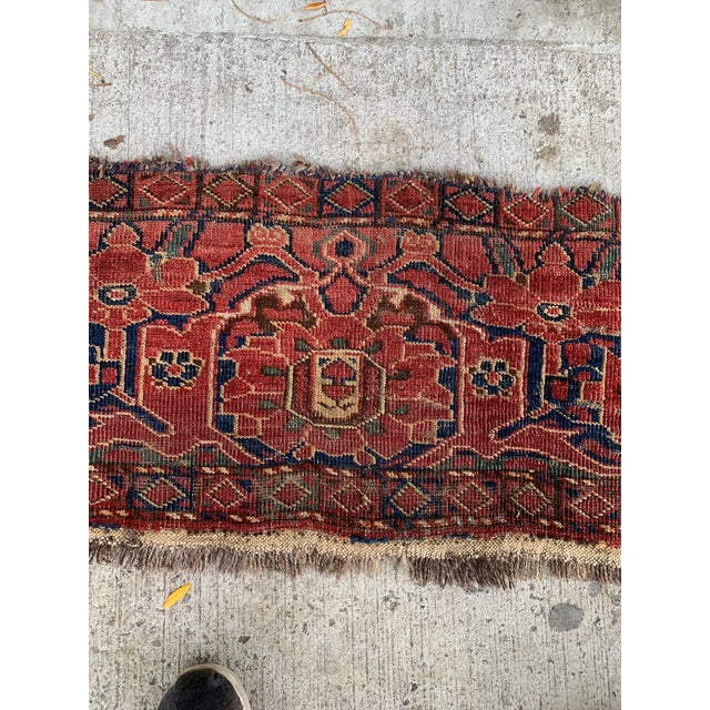 Textile 1870s, Handmade Antique Collecitble Afghan Ersari Rug 2.1' X 3.3' For Sale - Image 7 of 8