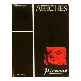 1968 Christophe Czwiklitzer 'Affiches de Pablo Picasso' Black,Red Book For Sale
