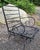 Black Vintage Wrought Iron Swivel Chair For Sale - Image 8 of 8