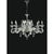 Contemporary Collection Orchidea Chandelier, Metal and Crystal, NCS 437 by Jago For Sale - Image 3 of 10