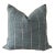 Blue Stripe Textile Pillow For Sale