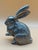 Metal Vintage Silver-Tone Plated Brass Rabbit Sculpture – Made in India For Sale - Image 7 of 11