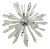 Murano Glass Ice Clear Sputnik Chandelier by Simoeng For Sale