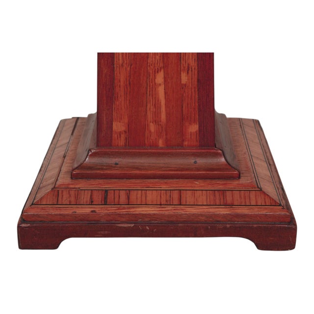 Mid 20th Century Mid-Century Sculptural Inlaid Table Lamp For Sale - Image 5 of 7