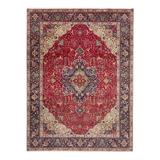 Middle Eastern Hand-Knotted Tabriz Rug For Sale