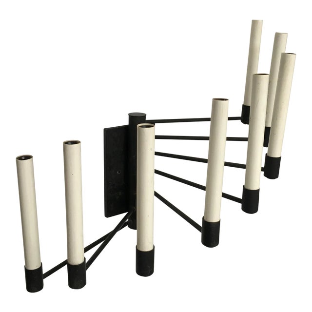 Rare Lightolier Eight-Arm Mid-Century Modern Wall Sconce, Model Ca-5417, Attributed to Gerald Thurston For Sale