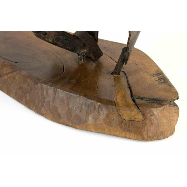 1970s Tatiana Pomus, The Sails Iron Sculpture, Contemporary, Signed, 1974, 74x27 Cm, 1970s, Iron For Sale - Image 5 of 7
