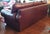Late 20th Century Robinson & Robinson Classic Worn Top Grain Leather Three Seat Sofa For Sale - Image 9 of 9