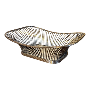 Antique Early 19th Century George III Old Sheffield Silver on Copper Wire Work Bread Basket Circa 1800