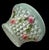 Glass 1920s Rare Phoenix/Consolidate Hand Painted Glass Basket Lamp Shade Nicholas Kopp For Sale - Image 7 of 12