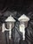 Vintage Outdoor Seeded Glass Wall Sconses - A Pair For Sale - Image 11 of 13