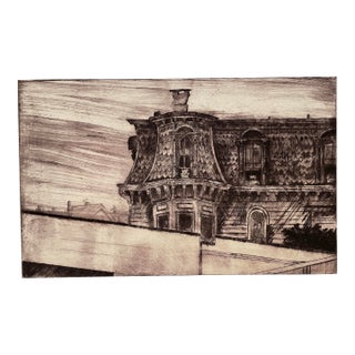 Raffael DiLauro American Skyline Etching Artist Proof For Sale