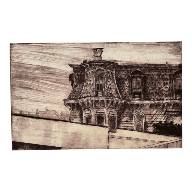 Raffael DiLauro American Skyline Etching Artist Proof For Sale