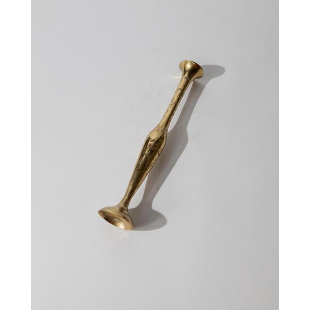 Small Vintage Brass Vase, 1960s For Sale - Image 9 of 12
