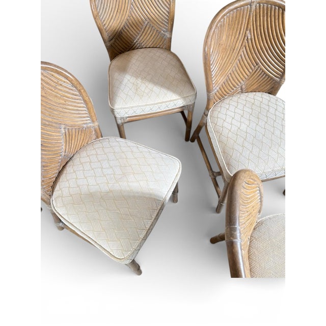 McGuire Dining Table and 8 Dining Chairs For Sale In New York - Image 6 of 8