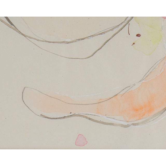 Abstract Mixed Media Painting of Figures by Walter Sorge For Sale - Image 4 of 9