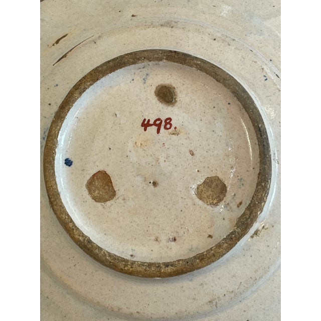 Ceramic 18th Century Dutch Delft Pottery Blue and White Figural Plates, A-Pair For Sale - Image 7 of 11