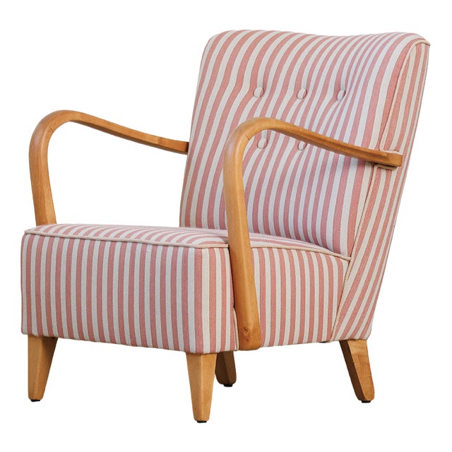 No. 921 Chair in Wool Upholstery, Sweden, 1950s For Sale