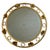 Magnificent round sunburst mirror from the 1960s. Italian craftsmanship. Decorated with roses. Can be wired for wall...