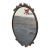 Metal Italian Solid Brass Oval Wall Mirror Vintage Decorative Hanging Mirror For Sale - Image 7 of 14
