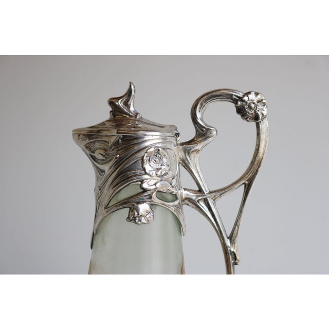 Antique French Art Nouveau Decanter by J. Barian, 1900 For Sale - Image 11 of 13
