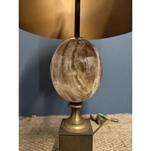 Charles Table Lamp in Brass and Onyx, in Very Good conditions. Up to 250V (Europe/UK Standard).The wiring of this item may...