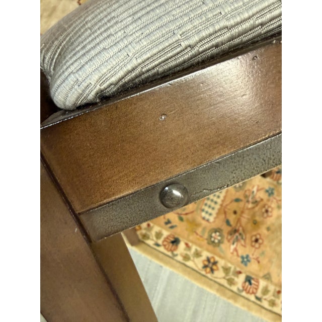 Textile Rustic European Cross-Back Dining Chairs, Set of Six For Sale - Image 7 of 12