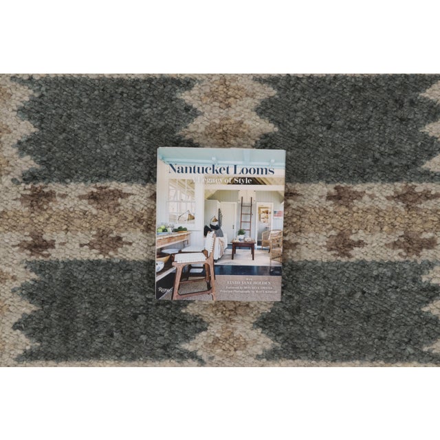 Contemporary Scandinavian Blue Taupe Wool Rug by Rug & Kilim, India For Sale - Image 11 of 11