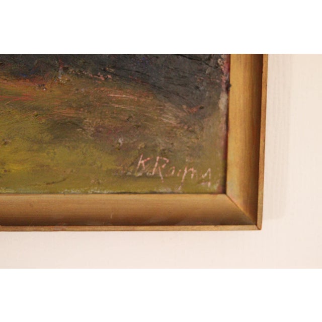 K. Ragnar, Sunset, 1950s, Oil on Panel, Framed For Sale - Image 10 of 18